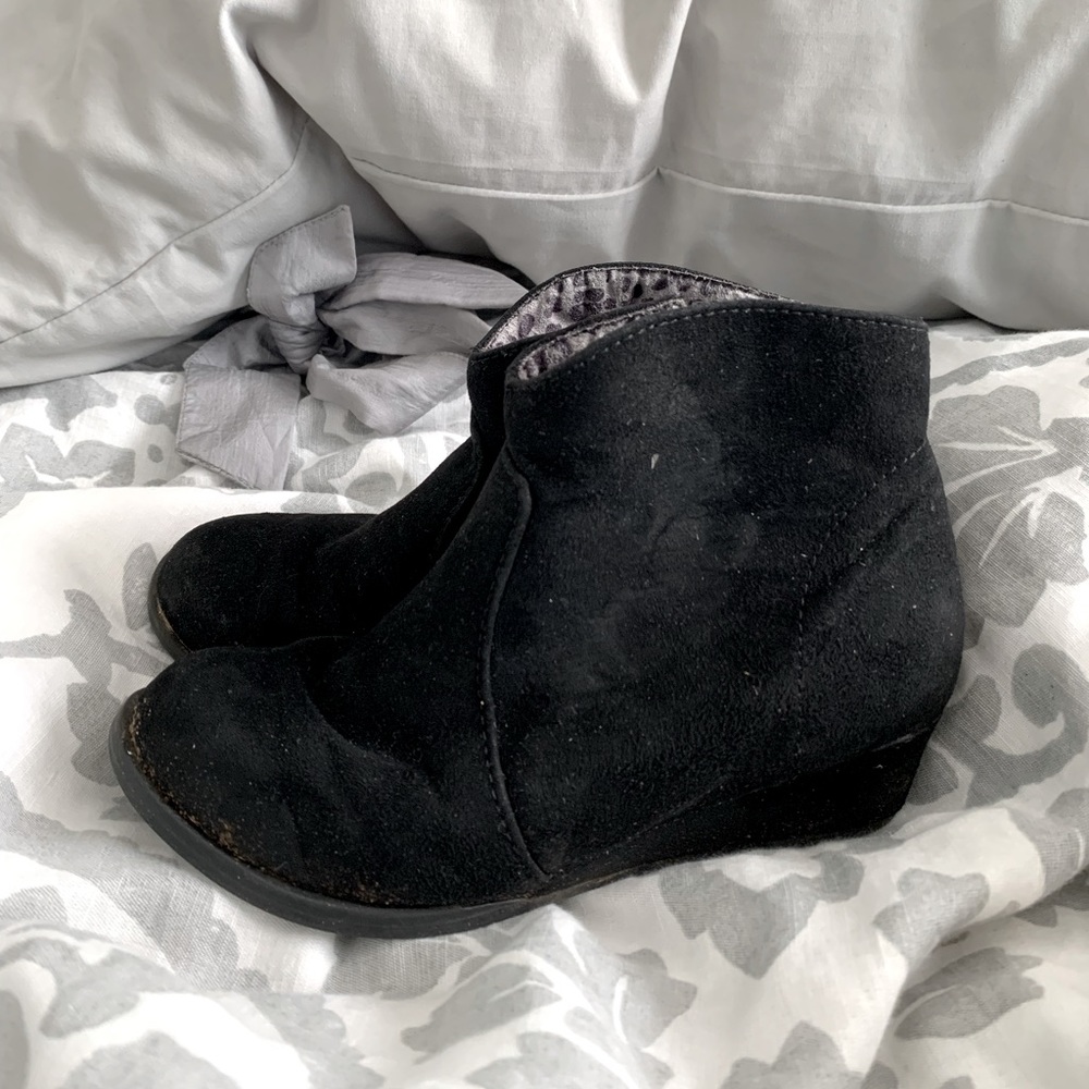 Harper Canyon Girls Black Booties Size 12